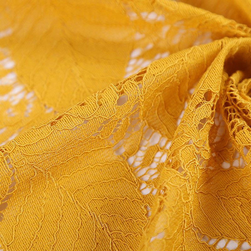 Lace Fabric Dress Cutwork Nylon for Women's Wear Wholesale Supplier 5